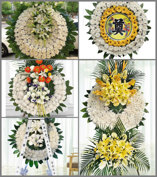 湖南永州祁阳县观音滩镇花山村花圈速递