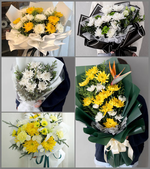 湖南永州祁阳县观音滩镇花山村白事花束代送